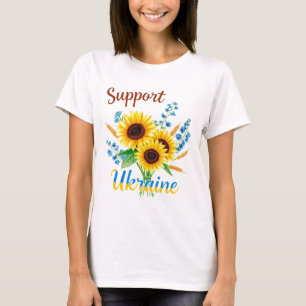 Camiseta Apoyar el girasol de Ucrania