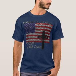 Camiseta Apoyar el rodillo de la bandera para la cruz patri