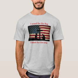 Camiseta Apoyar la bandera - Arrodilla para la cruz