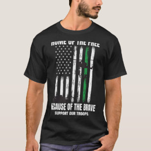Camiseta Apoyar la bandera militar estadounidense y la Vet