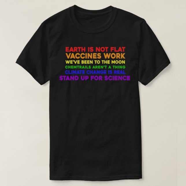 Camiseta Apoyar la ciencia (Diseño del anverso)