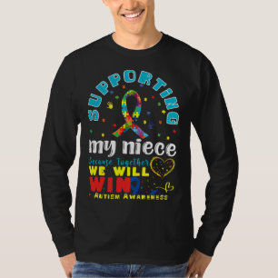 Camiseta Apoyar la conciencia del autismo especial de Niece