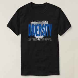 Camiseta Apoyar la diversidad en mi Personalizado de búsque