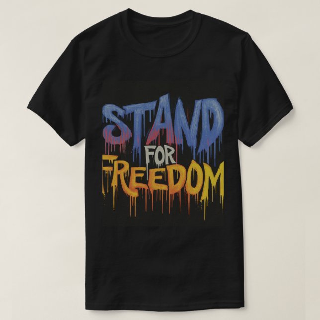 Camiseta Apoyar la libertad (Diseño del anverso)