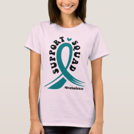 Camiseta Apoyar la lucha contra el cáncer de ovario rosa