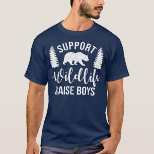 Camiseta Apoyar la vida salvaje criar niños hijos divertido