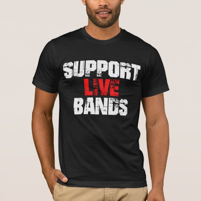 Camiseta Apoyar las bandas activas (Anverso)