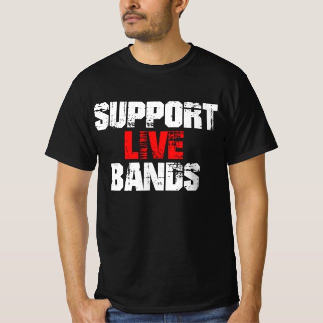 Camiseta Apoyar las bandas activas (Anverso)