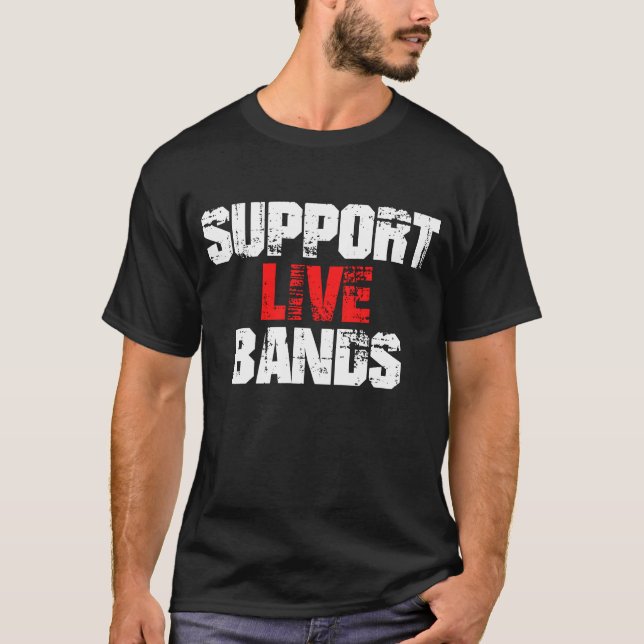 Camiseta Apoyar las bandas activas (Anverso)