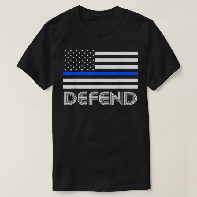 Camiseta Apoyar Nuestros Tees De Aplicación De La Ley 2018 (Diseño del anverso)