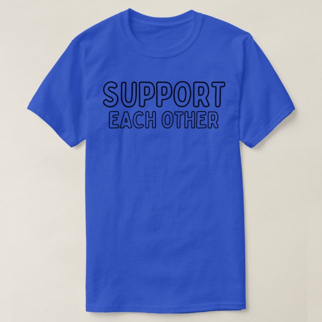 Camiseta Apoyarse mutuamente 9 (Diseño del anverso)