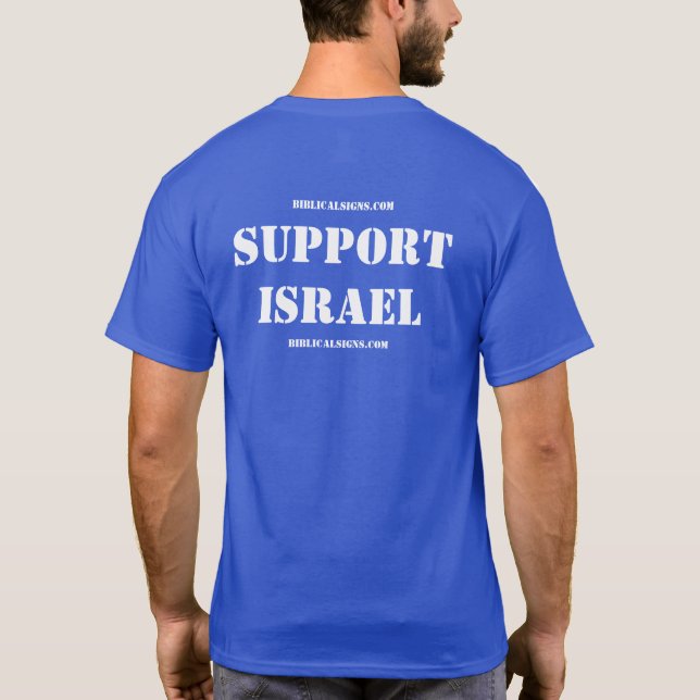 Camiseta Apoye a Israel Tee (Reverso)