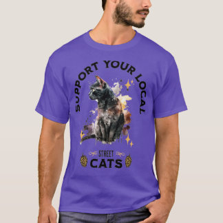 Camiseta Apoye a los gatos callejeros locales 1