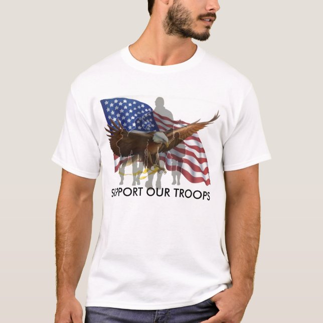 CAMISETA APOYE A NUESTRA TROPA, APOYE A NUESTRAS TROPAS (Anverso)