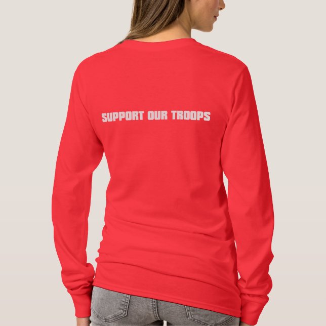 Camiseta Apoye a nuestras tropas - blanco (Reverso)