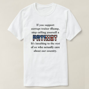 Camiseta Apoye a Rump, deja de llamarte PATRIOTA