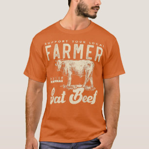Camiseta Apoye a su agricultor de vacas vacas de producción