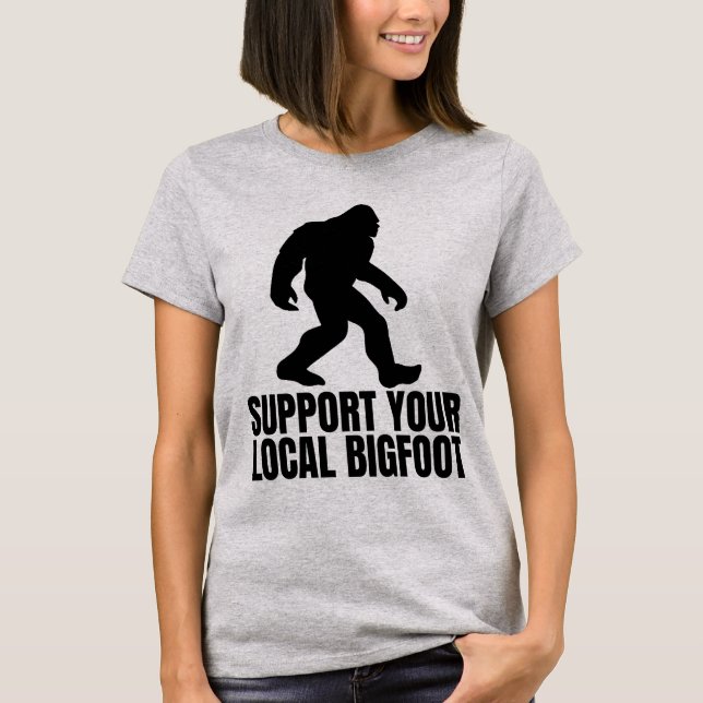 Camiseta Apoye a su amante local de los pies de montaña div (Anverso)