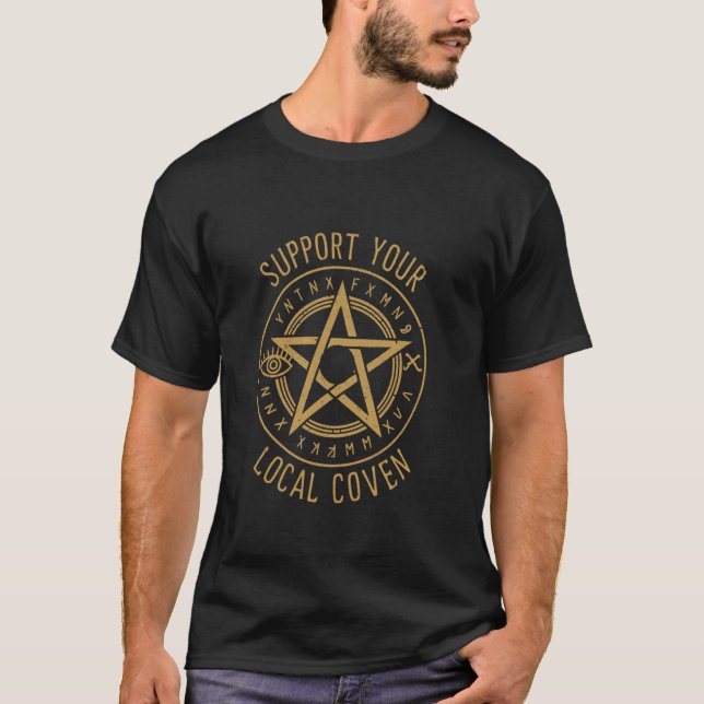 Camiseta Apoye a su Chica Wicca Witchra (Anverso)