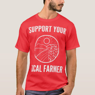 Camiseta Apoye a su defensor de granja agrícola local