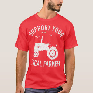 Camiseta Apoye a su Fa Agrícola de Tractor de Agricultores 