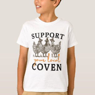 Camiseta Apoye a su gallina de bruja de hormigón cubina loc
