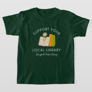 Camiseta Apoye a su Personalizado de biblioteca local
