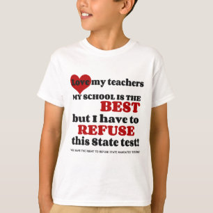 Camiseta Apoye a su profesor. Apoye su escuela. Opte hacia