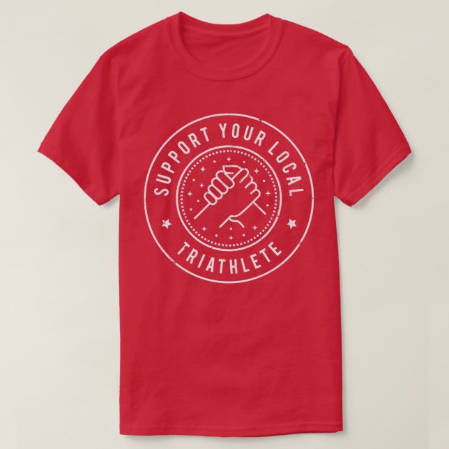 Camiseta Apoye a su triatleta local (Diseño del anverso)
