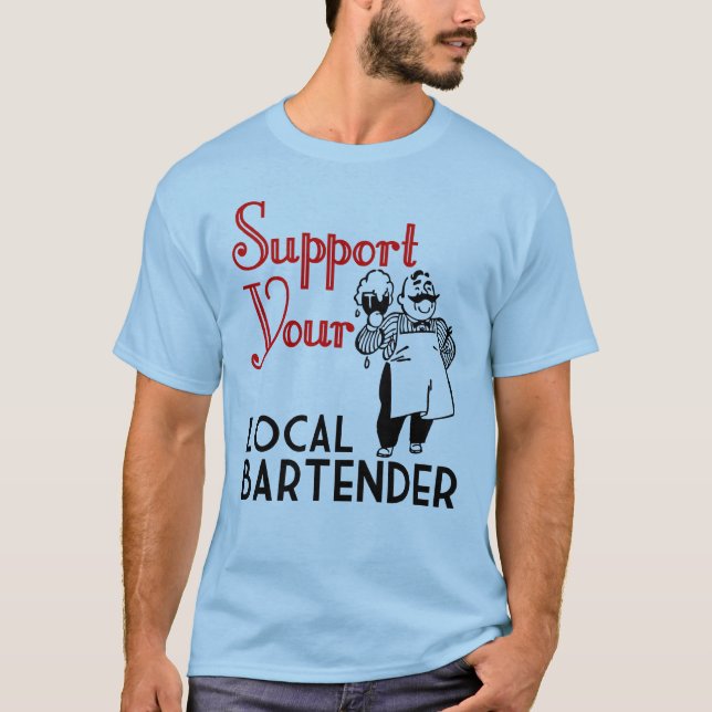 Camiseta Apoye a sus camareros (Anverso)
