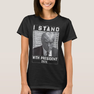 Camiseta Apoye al presidente 2024-trump Mugshot I Stand Wi