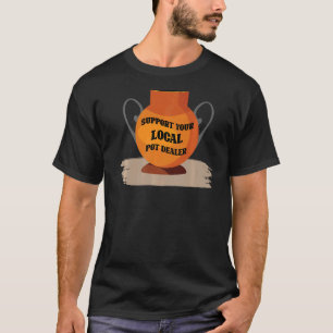 Camiseta Apoye el arte local de artesanía cerámica de Pot D