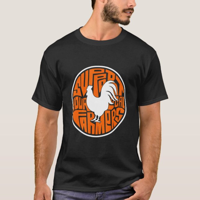 Camiseta Apoye la agricultura de Tractores de Campesinos Lo (Anverso)