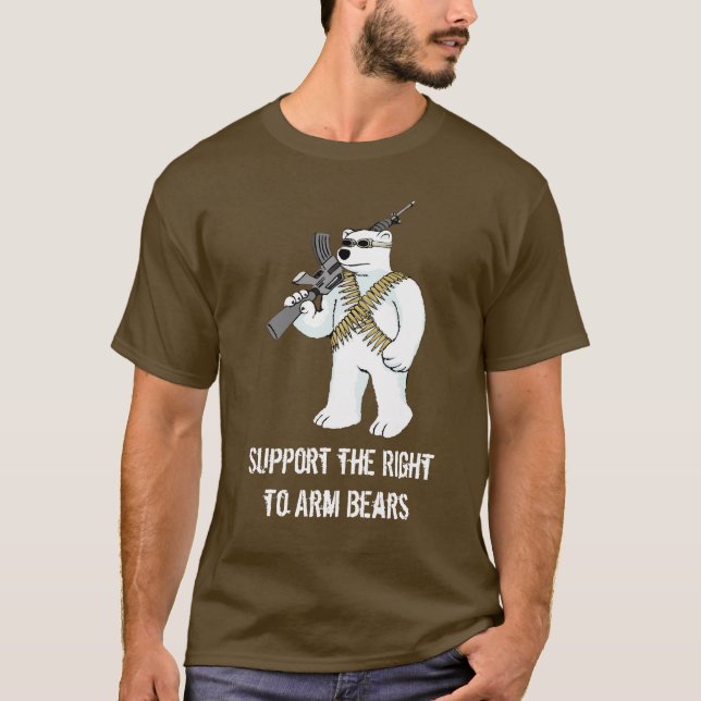 Camiseta Apoye la derecha de armar los osos - modificados (Anverso)