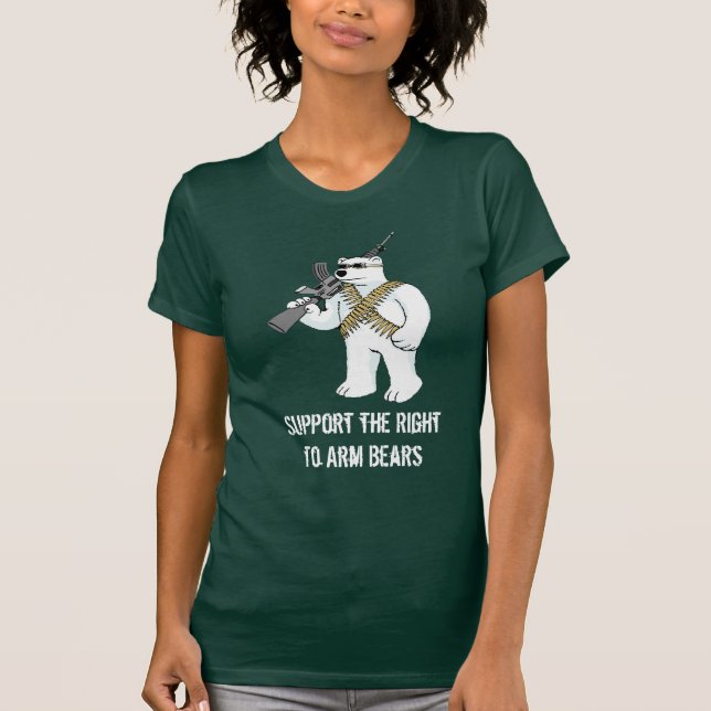 Camiseta Apoye la derecha de armar osos (Anverso)