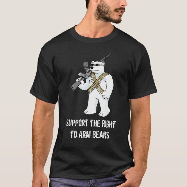 Camiseta Apoye la derecha de armar osos (Anverso)