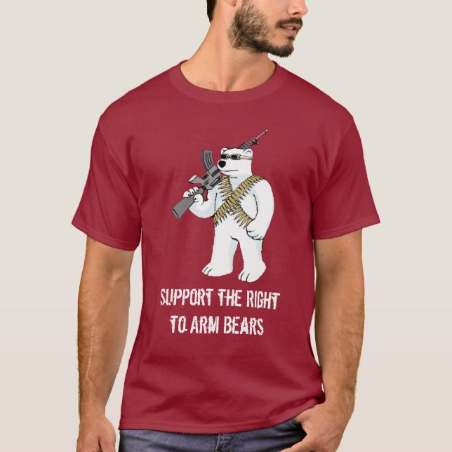 Camiseta Apoye la derecha de armar osos (Anverso)