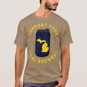 Camiseta Apoye su cervecería local Michigan