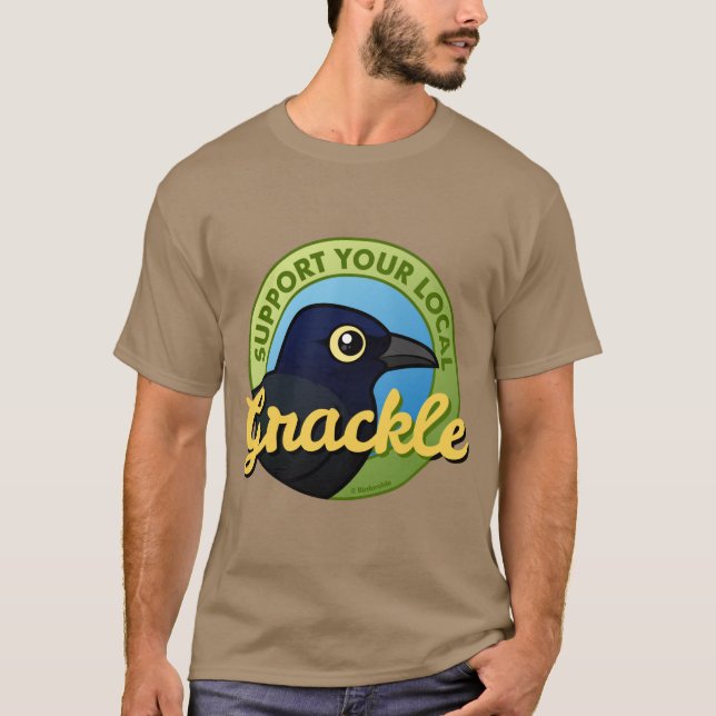 Camiseta Apoye su Grackle local (Anverso)