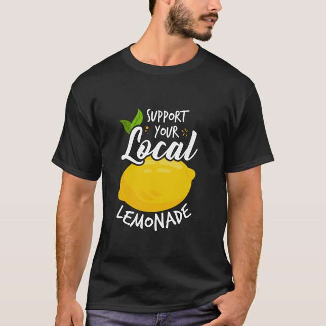 Camiseta Apoye su limonada local (Anverso)
