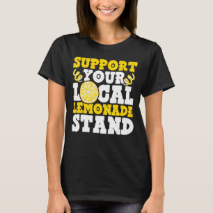 Camiseta Apoye su soporte local de limón de hielo