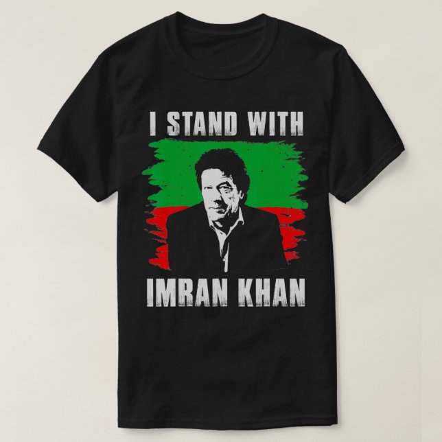 Camiseta Apoyen a Imran Khan Fiesta del PTI Pakistán (Diseño del anverso)