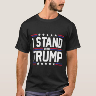 Camiseta Apoyen a Trump con la bandera norteamericana de Es