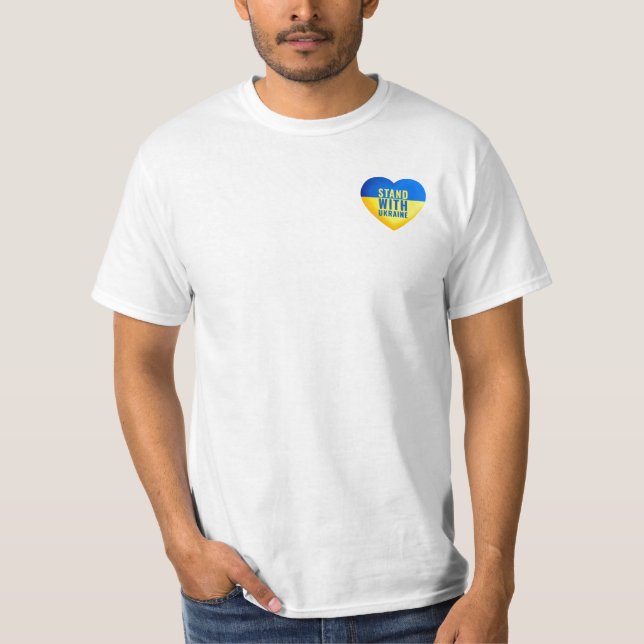 Camiseta Apoyen a Ucrania. Apoyen el corazón de Ucrania. Ca (Anverso)
