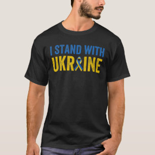 Camiseta Apoyen a Ucrania con la bandera de la cinta de Ucr