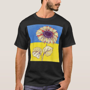 Camiseta Apoyen a Ucrania con la bandera de Ucrania
