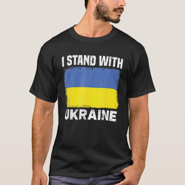 Camiseta Apoyen a Ucrania con Ucrania (Anverso)
