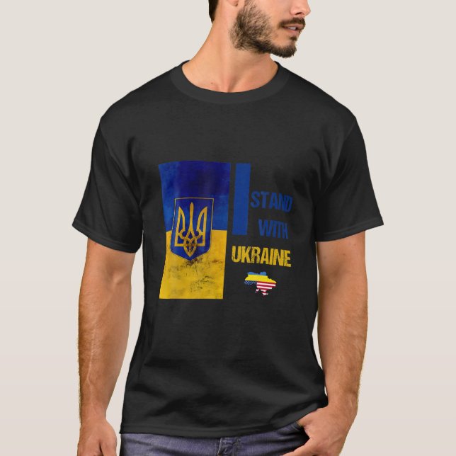 Camiseta Apoyen a Ucrania con Ucrania (Anverso)