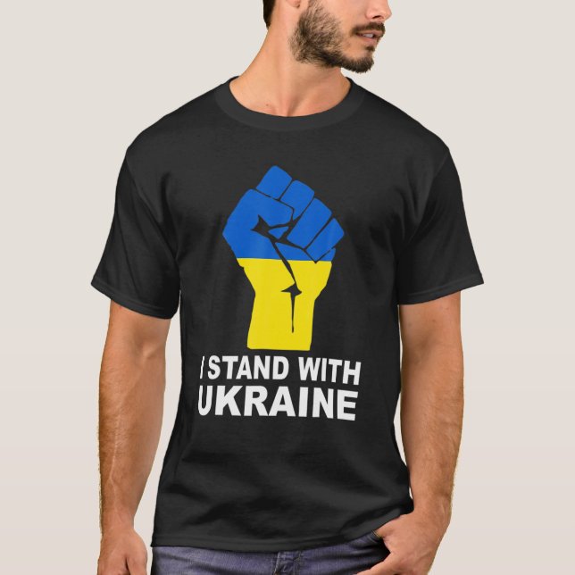 Camiseta Apoyen a Ucrania con Ucrania (Anverso)