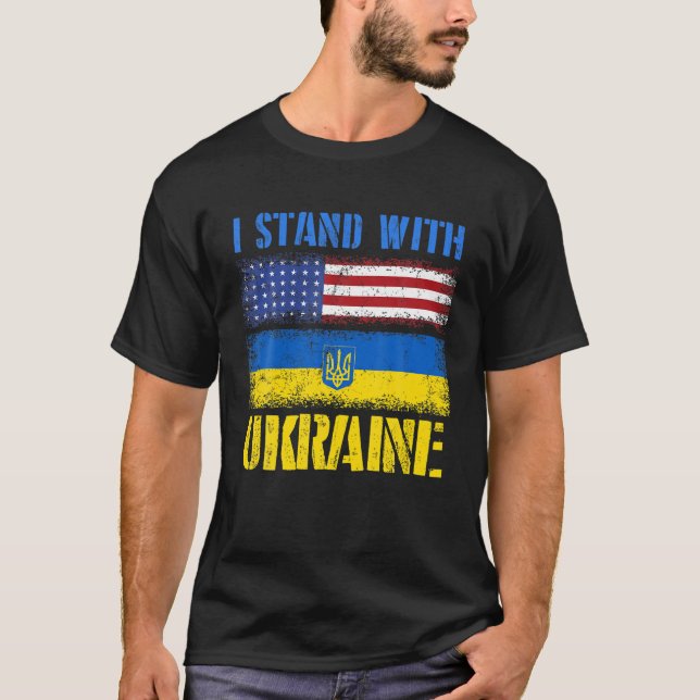 Camiseta Apoyen a Ucrania con Ucrania (Anverso)